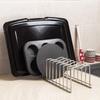 SANNO Frying Pan Pot Lid Storage Dish Stainless x x 7 Stand, Rack, Rack, Steel, Spacing 3.5cm 3, 2.5cm