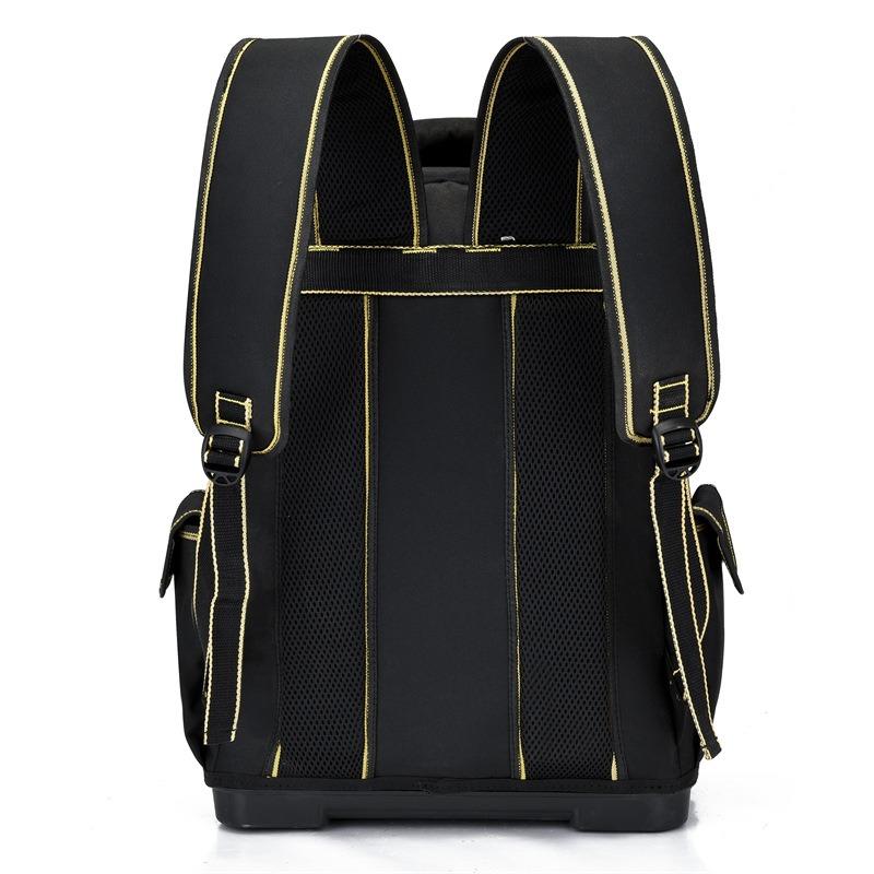 New Large Capacity Tool Backpack Waterproof Wear-resistant Heavy Duty Tool Organizer Thickened with Hard Bottom Toolkit