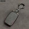 Zinc Alloy + Leather Car Key Case Cover for Land Rover Range Rover Evoque Sport Freelander Discovery Velar for Jaguar XE XF XJ