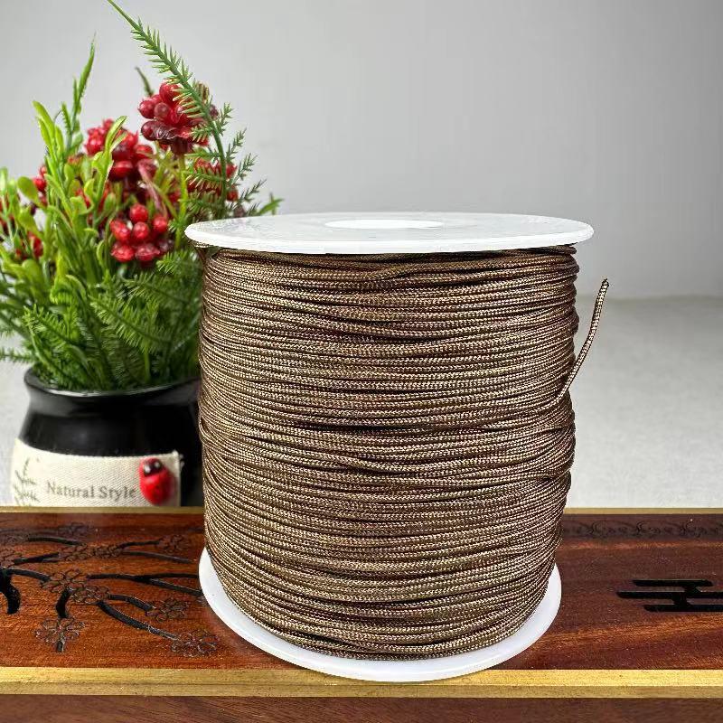 

Jade Thread 0.8mm Woven Cord for DIY Handmade Jewelry and Chinese Knot Necklace No. 72, Approx. 100m