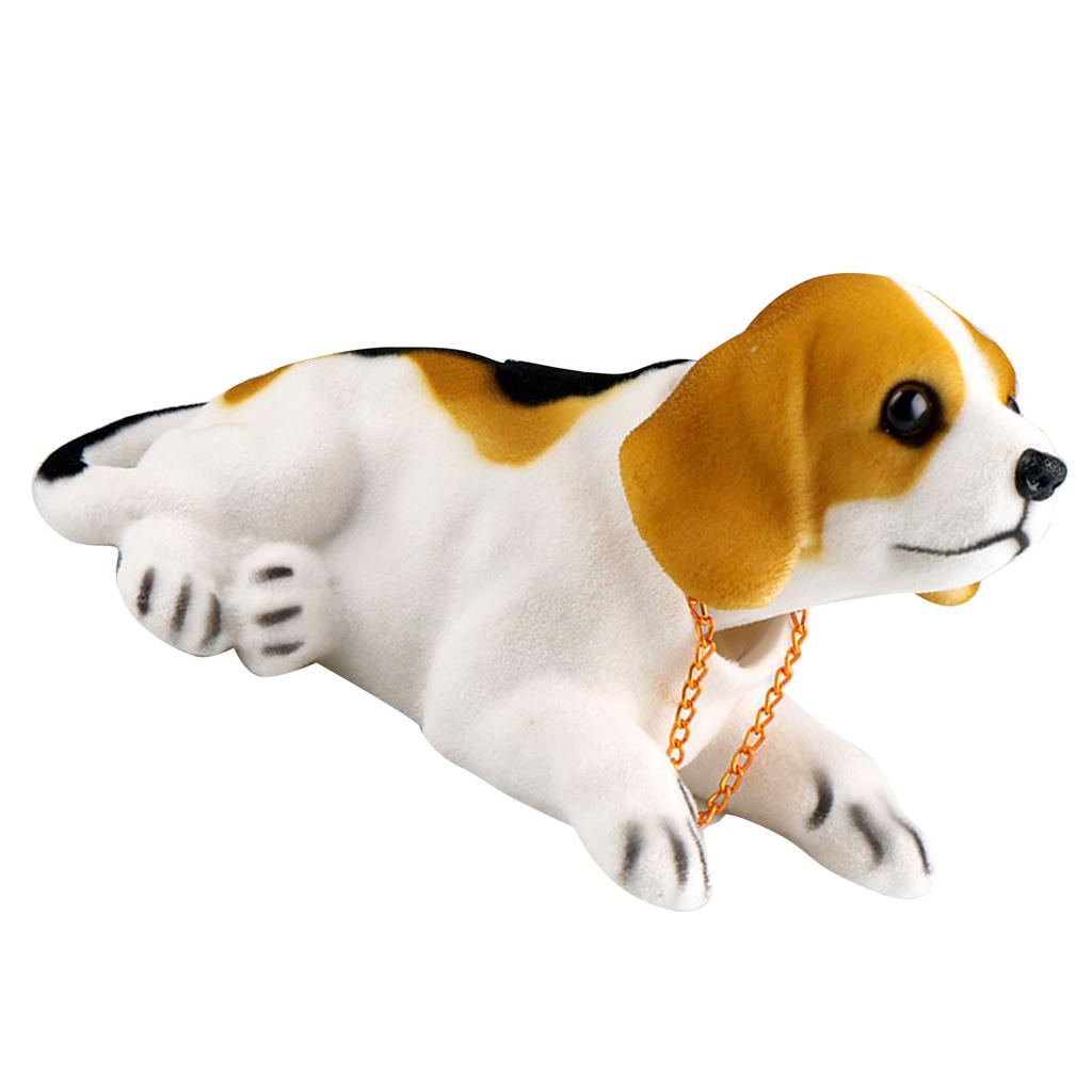 Auto Hunde Ornamente Schüttelkopf Niedliche Cartoon Tierfiguren Dekorationen für Armaturenbrett Schreibtisch Kaffeetisch