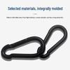 Black Outdoor Camping Quick Release Spring Hook Carabiner
