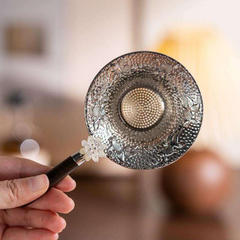 

Чайное ситечко-инфузор из нержавеющей стали с ручкой, креативный аксессуар для набора для чая кунг-фу, инструмент для заваривания в чайнике, чашке, для домашнего использования