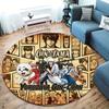 Gintama Round Area Rug Carpet Rug For Living Room Bedroom Sofa Playroom Decor Nonslip Floor Mat