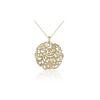 Simple Evil Eye Prayer Gold Plated Sterling Silver Necklace
