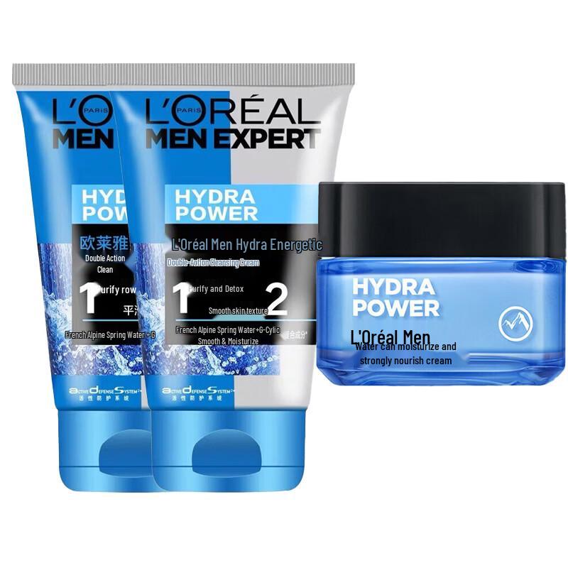 L Oréal Men Expert Hydra Energetic Face Wash & Cream Set