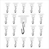 ABS Outdoor Camping Tent Awning Hooks Clip Ring Clothes Racks Hanger for RV Camper Caravan Party Light Holder White/black