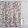 Boho Luxury Floral modern Shower Curtain flower printing Waterproof Polyester Bathroom Curtain with Hooks Bathtub Screen