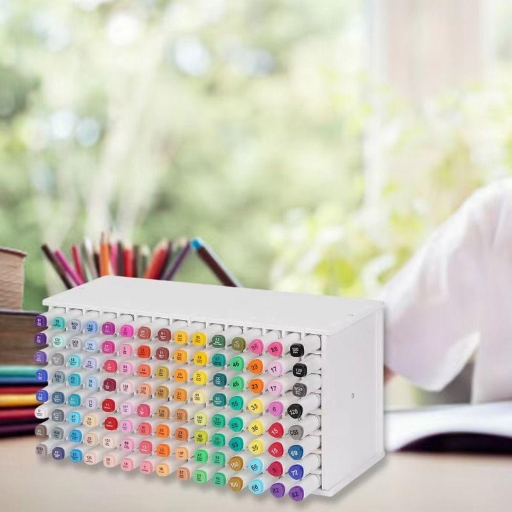 Stationery Store Marker Pencil Storage Rack Large Capacity Colored Pencil Holder  Office Desk
