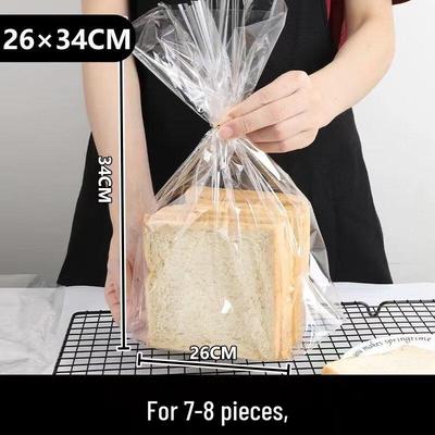 Transparent Flat Top Bread & Toast Packaging Bags