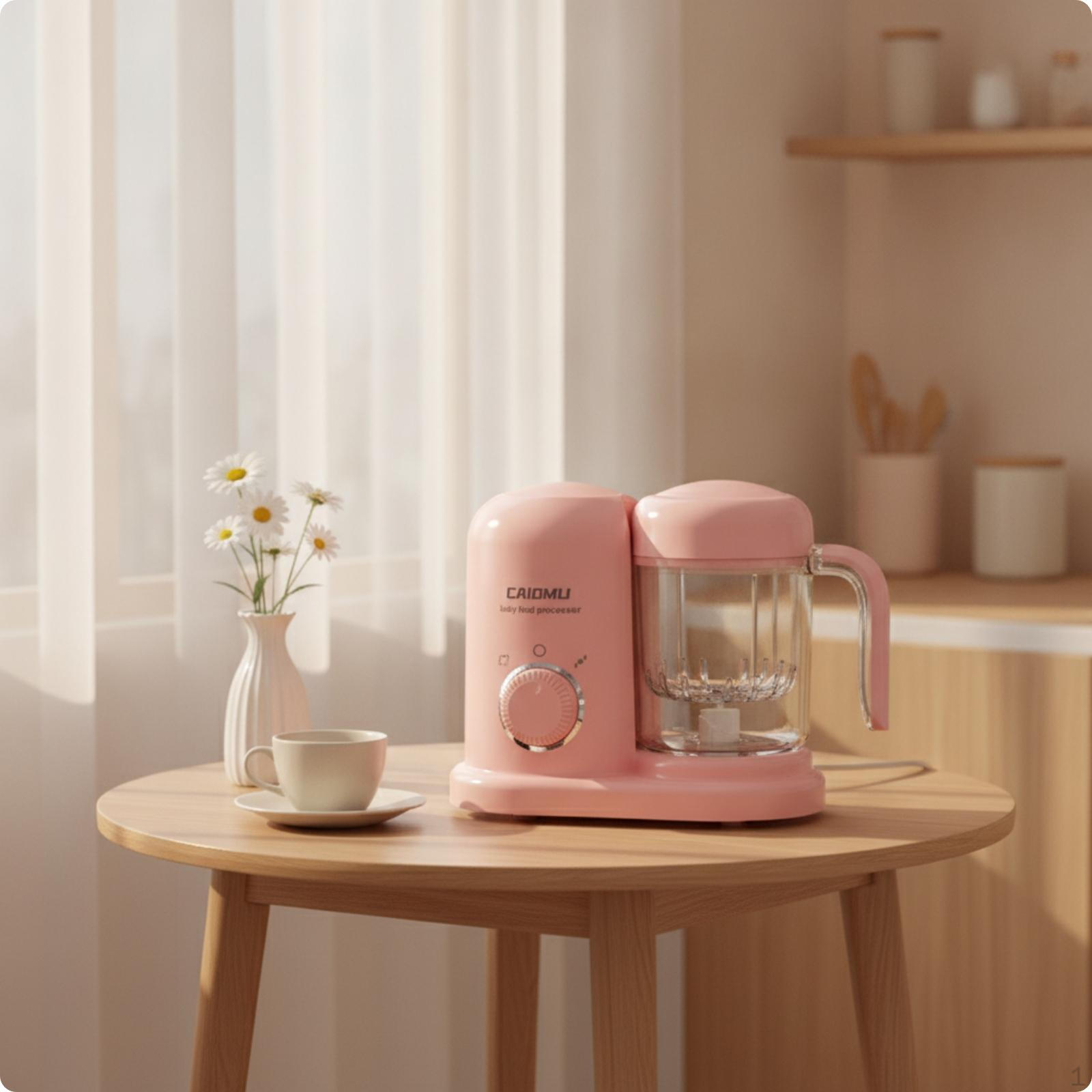 Zīdaiņu biezeņa blenderis un tvaicētājs, viegli