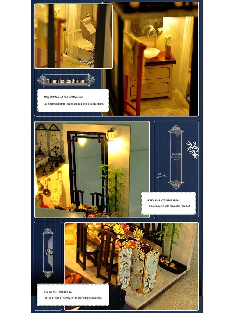 Tianyu DIY Kreativní model chalupy Hračka pro chlapce