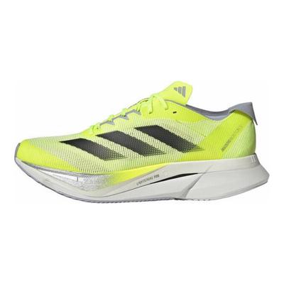 Adizero Boston 12 Lucid Lemon Core Black Silver Metallic Zapatillas para Hombre JQ2553