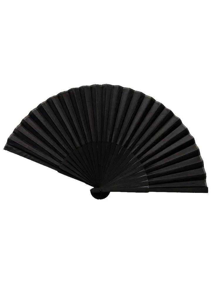 Folding Fan Black Hand Fan Vintage Folding Fans Wedding Party Favor Supplies Dance Home Party Folding Decorative Fans