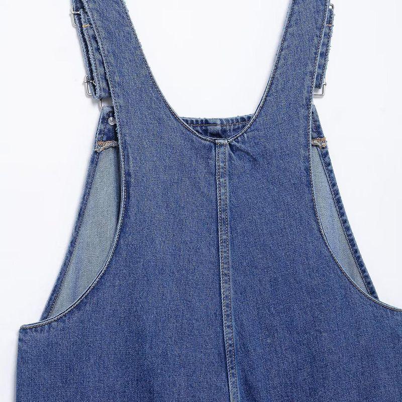 Kaslead New Arrival Women's Clothing Fashion Style Fashion Minimalist Long Denim Jumpsuit 8197081