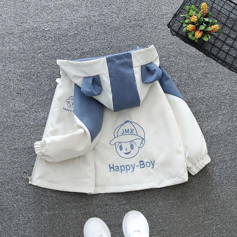 Spring Fall Outerwear for 3-10 -Year -Old Boys: Stylish and Fashionable Jackets Children's Clothing Western Style Tops Boys Girls Casual Windbreaker