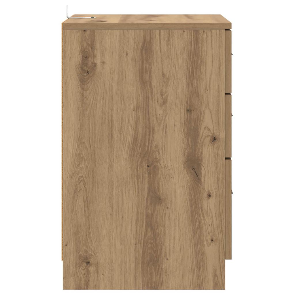 Nightstand Artisan Oak 40 X 40 X 63 Cm Engineered Wood