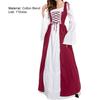 Halloween Dress Maxi Square Neck Royal Vintage Tight Waist Cosplay Dress for Party