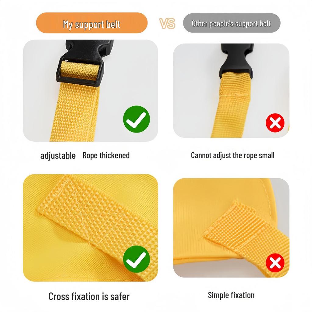 Ceinture de sécurité pour chaise haute bébé portable avec table - Sangle de retenue pour siège d'alimentation pour nourrisson