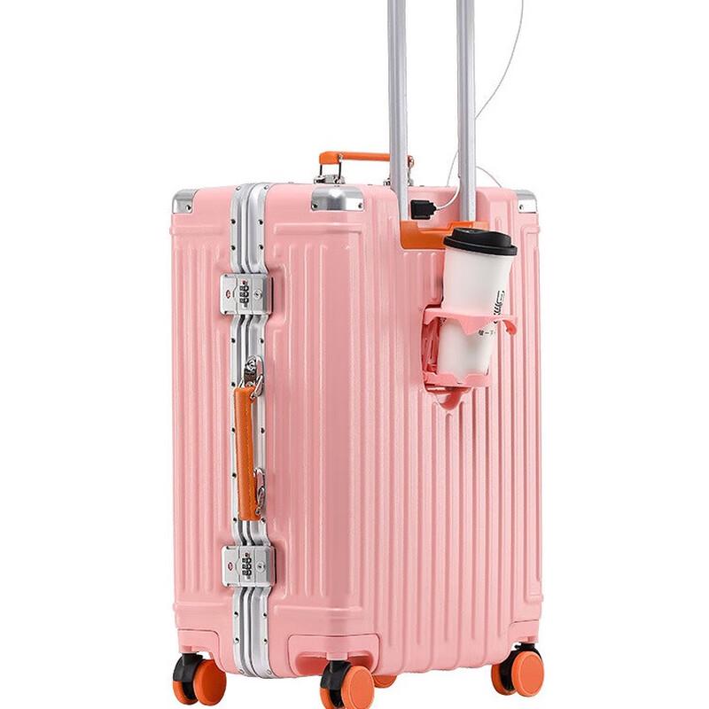 OEING Multi-functional Aluminum Frame Suitcase 26 inch