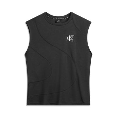 Li Ning Wade Series Comfortable Sports Minimalist Round Neck Letter Print Casual Vest Men Vests AVSV165-1