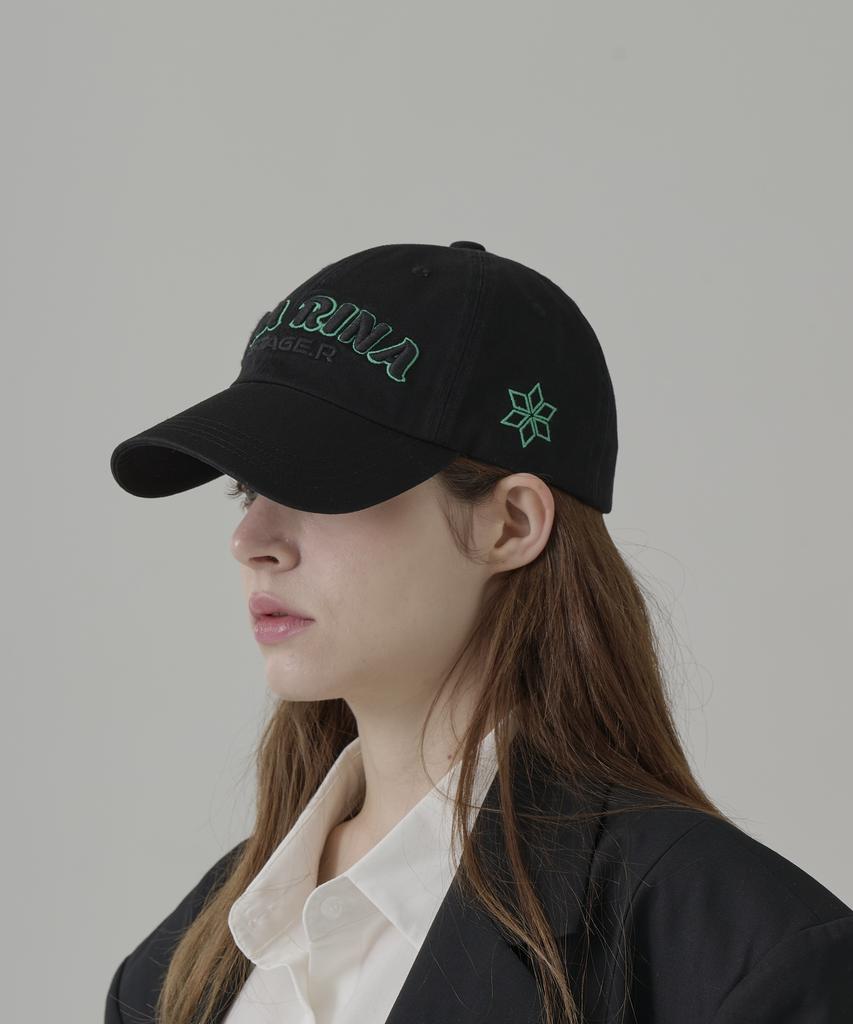 Seuteijial Diarina Washed Ball Cap [Black]