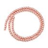 2 3 4 6 8 10mm Rose Gold Natural Hematite Stone Beads Round Loose Beads For DIY Jewelry Making Bracelets Necklace Accessories
