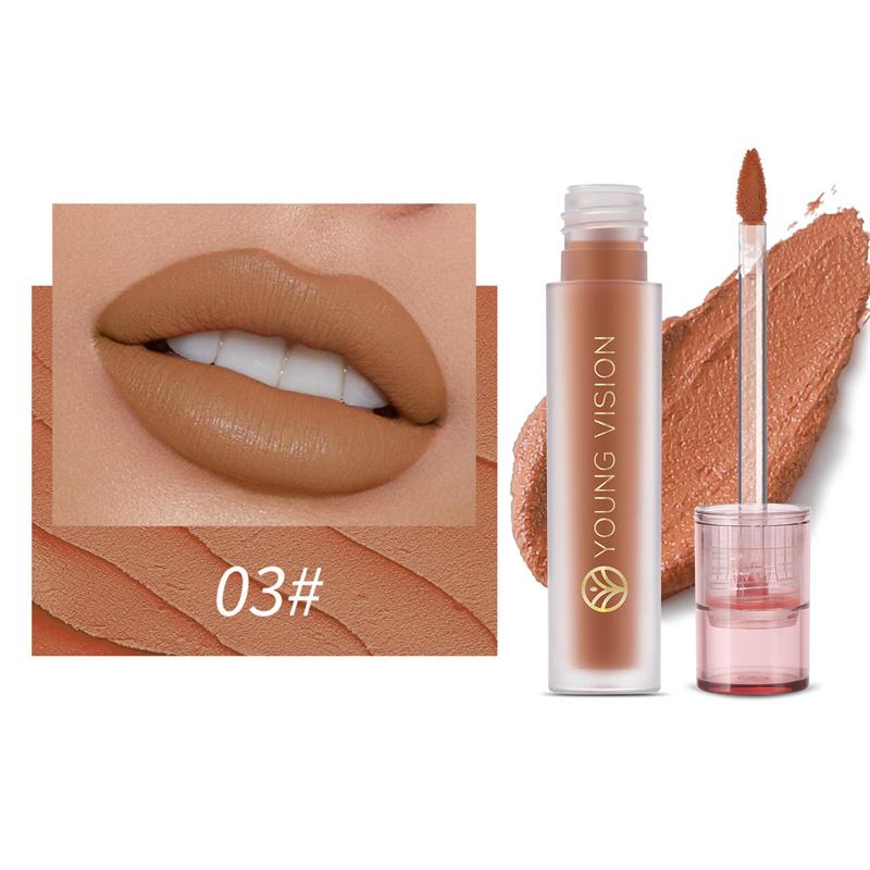 6 Colors Available Liquid Mouth Red Lip Glaze Matte Lip Mud Velvet Non-stick Cup Mist Matte Lip Gloss