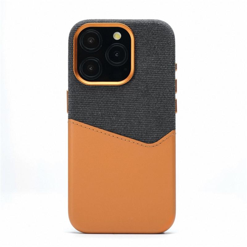 

Hit Color Card Pocket PU Leather for Magnetic Magsafe Case For iPhone 17 Air 16 15 17Pro Max Wireless Charge Back Cover For iphone 15