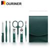 2023 New 7Pcs Portable Luxury Manicure Sets Pedicure Kits Colour Nail Clipper Set Personal Care Tools Eyebrow Scissors