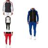 Stilvoller Herren Trainingsanzug Jogging Hoodie Mantel Jacke mit Reißverschluss und verstellbarer Hose Set für Activewear