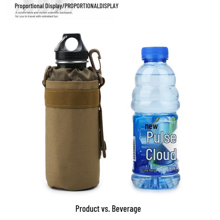 Durable Insulated Water Bottle Pouch - Tactical Outdoor Waist Bag Sleeve