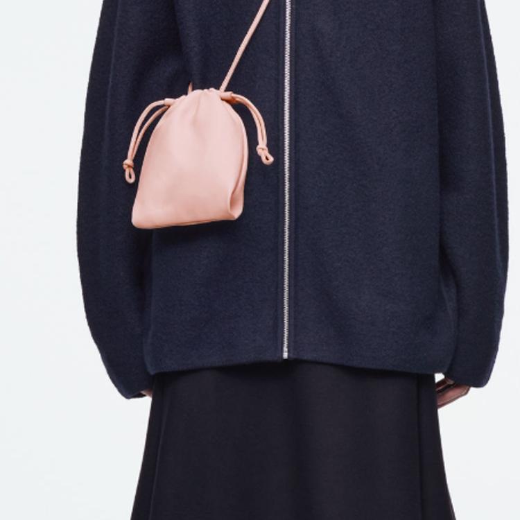 New COS Sheepskin Shoulder Bag, Crossbody Bag Women's Rouge Pink 1271136003