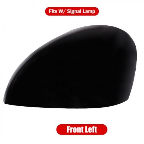 Left Driver Side Rearview Mirror Cover Cap Black For Honda Civic -2025