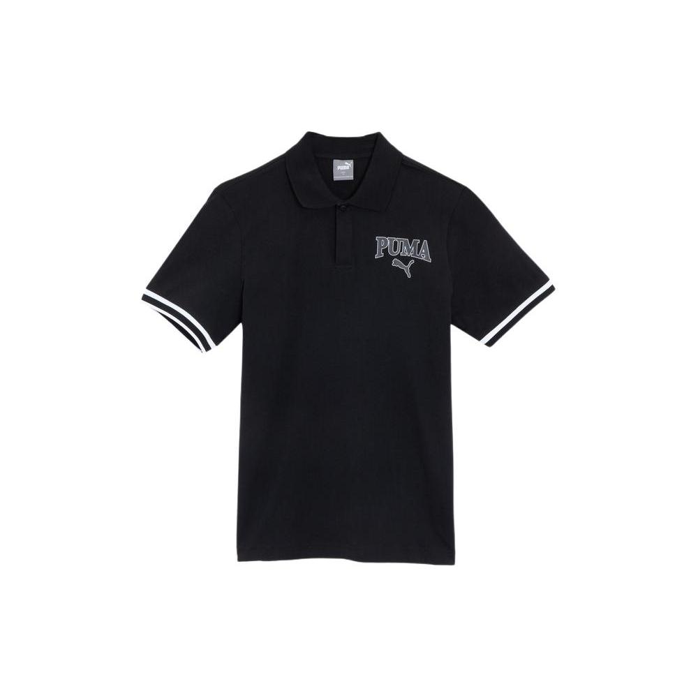 New PUMA SQUAD Polo Shirt Men's Black 685574-01
