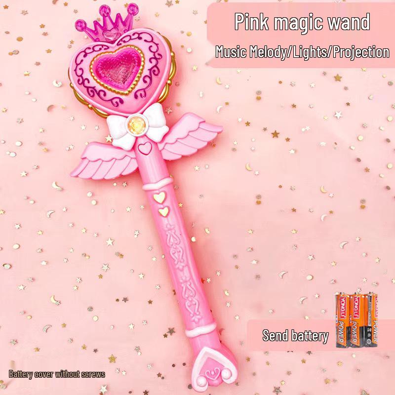 Magic Fairy Wand with Light, Music, and Projection for Girls