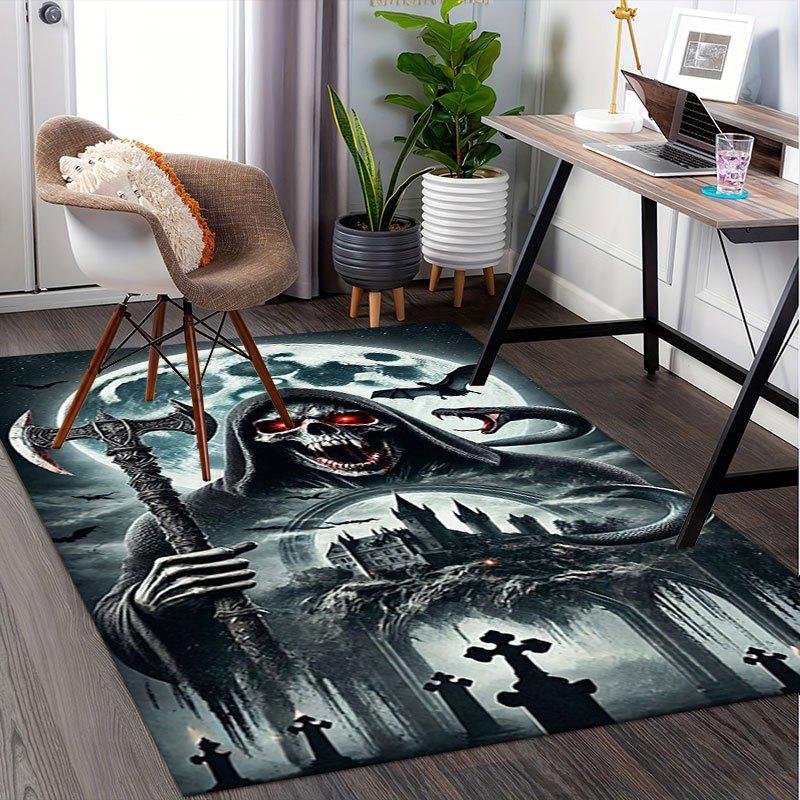 Gothic Grim Reaper Wall Art Print PosterOffice Mat Home Decor Office Desk Chair Carpet for office ph131