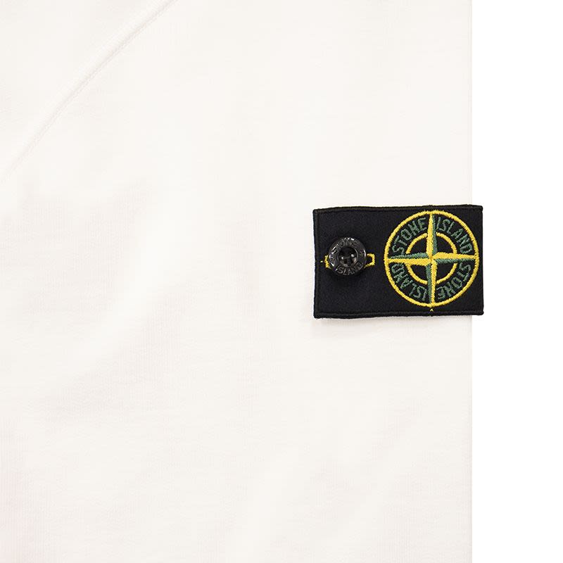 Stone Island Hoodie Ss23 Logo Patch Pullover Kids hoodies White 781661640-V0001