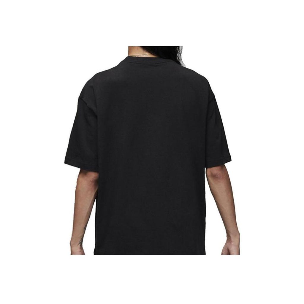 Jordan Pure Color Patch Crew Neck Short Sleeve T-Shirt Men Tops Black DZ7314-010