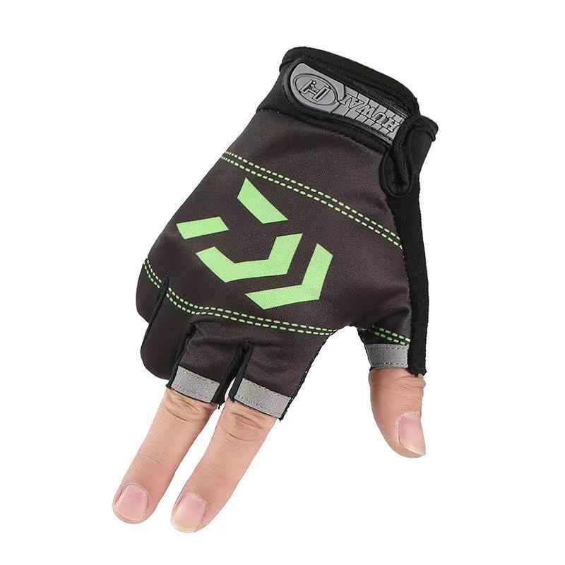

Ice Silk Fingerless Gloves: Breathable, Non-slip, Sun Protection for Fishing, Cycling & Sports One Size