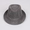 Jazz hat, linen solid color top hat, men's and women's crimped couple's sun hat