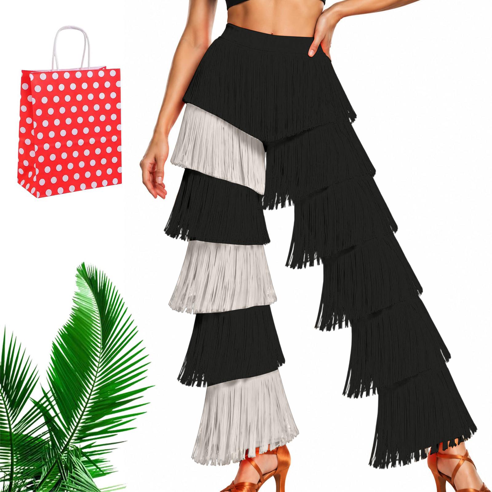 Damen Color Latein-Tanzhose Lange Hose für Tanz und Auftritt XL dunkelblau