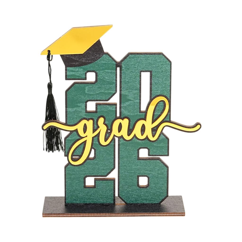 Three Dimensional 2026 Graduation Wooden Holiday Decoration Ornaments Graduation Gifts