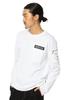 AVIREX LONG SLEEVE FATIGUE CREW NECK T-SHIRT 6113448 Men's M White