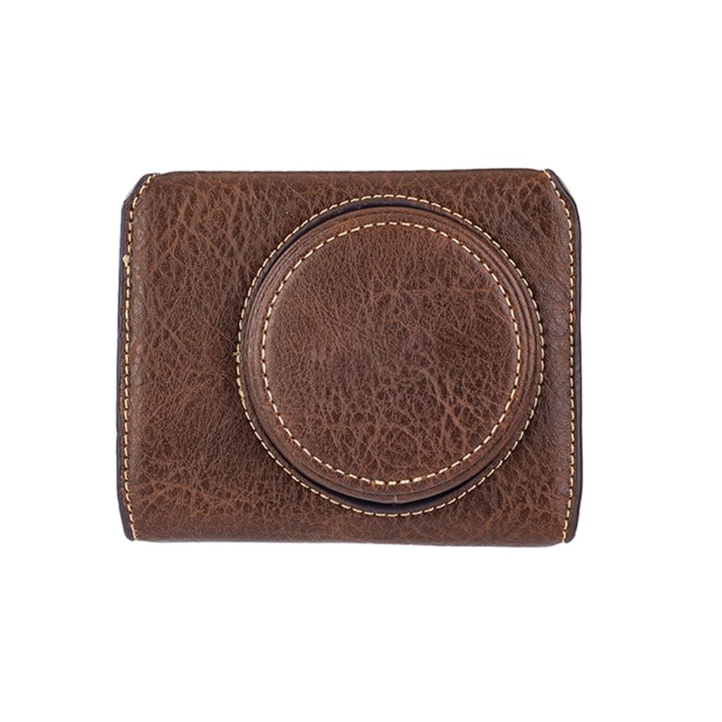 Digital Camera Protective Case PU Leather Camera Storage Bag with Removable Shoulder Strap Compatible with G7X2 G7X3