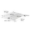 Yamazaki Tower 6019, Slim White Extendable Shelf for Tension Rods, Approx. W15-30 X D35.5 X H3cm, Utilizes Dead Space and Provides Gap Storage