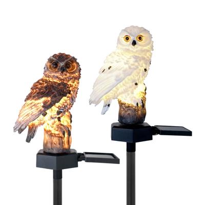 Solar Owl Garden Light Outdoor LED Lawn Lamp for Garden Decoration Waterproof Christmas Lights Outdoor Solar Lamp Post