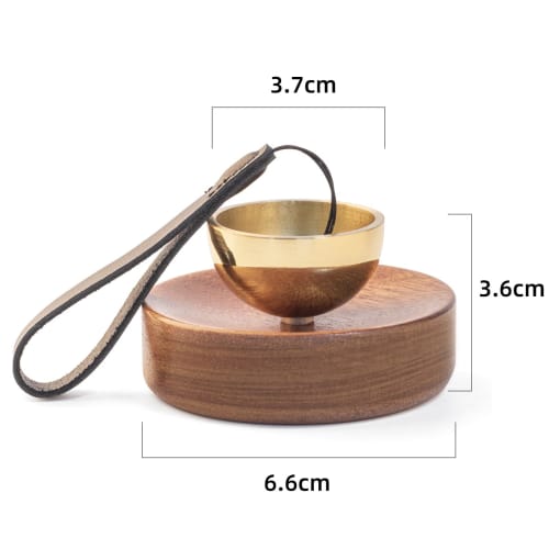 Mini Orin (Small But Great Sound) - Brass Singing Bowl with Long-Lasting Sound - Portable and Perfect for Buddhist Altars