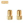 Golden Bicycle Valve Adapter Copper Bike Tire Valve Adapter Bicycle Pump Adapter