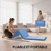Foldable Gymnastics Mat, 180 x 80 x 5 cm, Light Blue